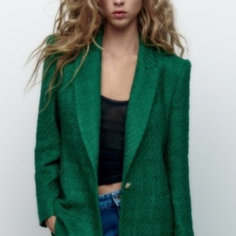 Zara green blazer